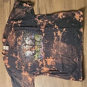 Fully Custom D21C The Door 2005 North America Tour T-shirt Delta Acid Wash Sz L